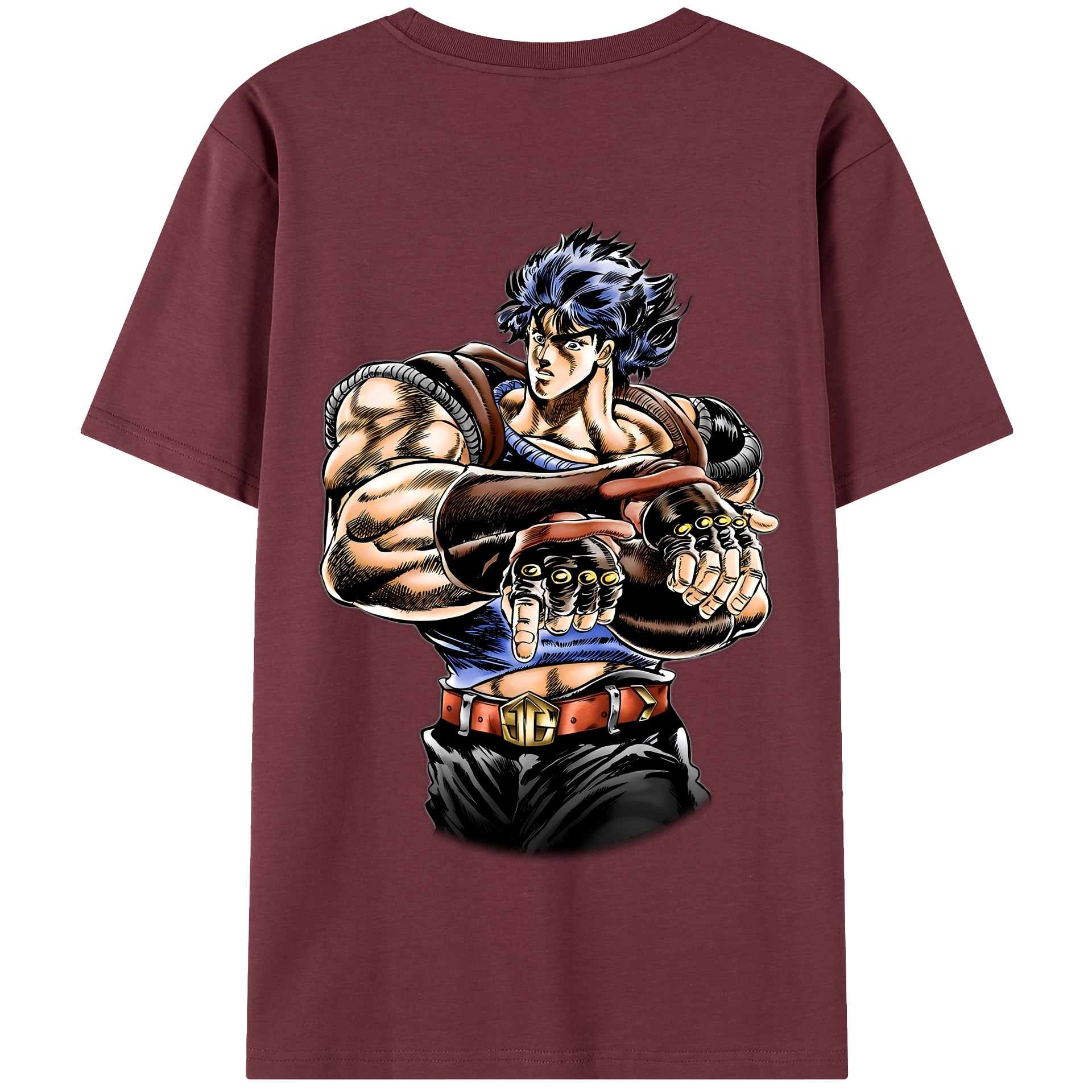 （画像用） ジョジョの奇妙な冒険 /ジョナサン?ジョースター JoJo's Bizarre Adventure Jonathan Joestar 綿100％半袖Tシャツ（背面プリント）